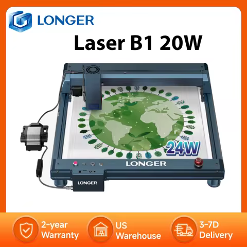LONGER Laser B1 20W Engraver Cutting Machine Auto Air-assist Wifi Control 450x440mm High Speed Engra