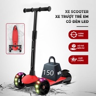 Multi-purpose Scooter For Baby, 3 Folding Wheels With Durable Light, Maximum Load 150kg