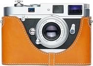 MP&M6 Case, BolinUS Handmade Genuine Real Leather Half Camera Case Bag Cover for Leica MP/M6/M4/M3/M