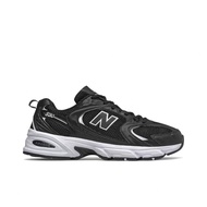 New  NB 530 Casual Low Top Running Shoes Unisex White Black D Wide GW7O