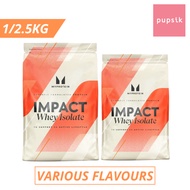 MyProtein Impact Whey Isolate Protein Powder, 1/2.5kg (7 Types)