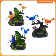 [WishshopeehhhMY] Talking Parrots Sturdy Ornament Talking Sound Control Bird Toy for