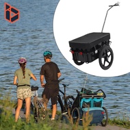 blesiya Bike Cargo Trailer Bike Wagon Trailer Versatile Heavy Duty Towable Bike Trailer