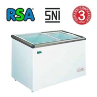 Box Freezer Freezer Sliding Flat Glass Rsa 171Liter Xs-200 / Xs200