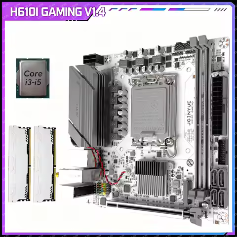 JGINYUE H610I ITX Gaming Motherboard LGA1700 Support Intel 12th 13th Gen CPU DDR4 Dual M.2 NVMe PCIe