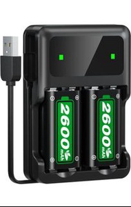 Fast Charge Xbox Controller Battery Pack, 2600mAh x2 Rechargeable Battery Pack with Charger for Xbox