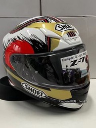 SHOEI Z7全烤漆安全帽招財貓機車頭盔男女全罩覆蓋式型情侶摩托全盔四季通用騎士雙D釦扣復古通風透氣保暖賽車跑盔·代購