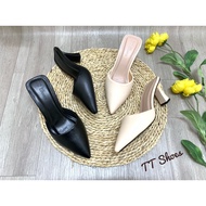(large form, don't increase size) 6cm pointed women's loafers, matte leather, pointed toe, comfortab