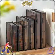 SFBSF A4 File Box, Transparent Dustproof Certificate Storage Box, Practical Plastic A4 Multifunction
