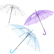 TODAX Payung Transparan Bening umbrella transparant Best Quality Payung Bening Warna Transparan Payung Polos Warna Warni Lipat
