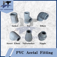 PVC Acetal Fitting / Female Male Socket & Elbow & Tee / Reducing Socket & Tee