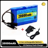 ALEAIVY Portable 20000mah 12V Battery Pack Lithium Rechargeable Battery  Capacity