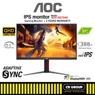 AOC Q27G4S - 27-inch Quad HD 300Hz Fast IPS Gaming Monitor (3Yrs AOC Warranty)