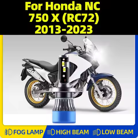 10000LM Motorcycle LED Headlight 12V 6000K CSP Chip Moto Light For Honda NC 750 X (RC72) 2013-2017 2