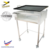 Metallogy New Heavy Duty STAINLESS STEEL Gas Stove Stand + Rectangular Roti Canai Hot Burger Plate P