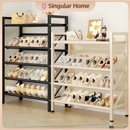 Metal 【Mesh】Shoe Rack 3/4/5 Layers Shoe Rack Organizer No-Assembly Rack Metal Storage Metal Rack鞋架