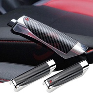 [Ready Stock] Mitsubishi Logo Car Hand Brake Cover Carbon Fiber Style Car Handbrake Sleeve Decor Pro