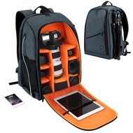 PULUZ Outdoor Backpack Camera Accessories Bag กระเป๋าเป้ สะพายหลัง กันน้ำ สำหรับเก็บกล้อง DSLR ดิจิตอลและอื่นๆ.