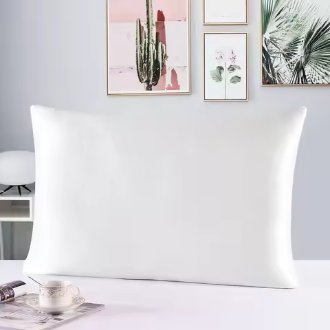 100% Nature Mulberry Silk Pillowcase Zipper Pillowcases Pillow Case For Healthy Standard Queen King 