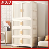 ♞,♘70CM Durabox Clothes Storage Cabinet Foldable Storage cabinet Plastic Drawer Cabinet With Hanger