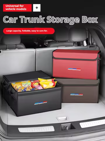 Car Trunk Foldable Storage Box Large-Capacity Stowing Tidying Bag For BMW M Performance E46 E60 E87 