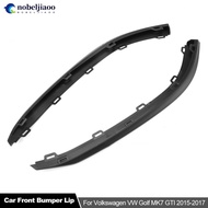 NOBELJIAOO 2Pcs Car Front Bumper Lip Air Deflector Valance Trim Lower Spoilers For VW For Golf MK7 G