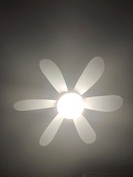 白色花瓣吊扇燈 lamp with fan