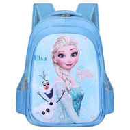 ✤ Kithaax65su ☂3-8Yrs Disney Frozen2 Princess Elsa Olaf กระเป๋านักเรียนประถมสำหรับเด็ก กระเป๋านักเรียนประถม Beg Sekolah Kanak Kanak Budak Perempuan