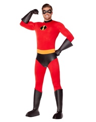 The Incredibles Adult Mr. Incredible Costume | Officially Licensed | Superhero Cosplay | Disney | Pi