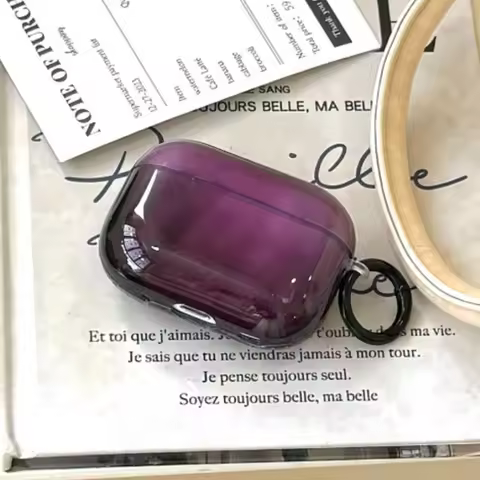 Retro Purple Halo Headphone Case For AirPods Pro 2 3 Wireless Charging Box Stylish Shockproof Earpho