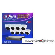 DAHUA DH-HAC-T1A21 2MP HDCVI with 8 Channel DVR packages (8 Cameras)