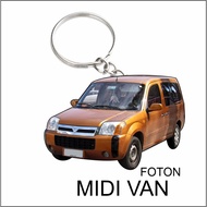 foton van 2012 orange 2d keychain  llavero foton van 2012 naranja 2d