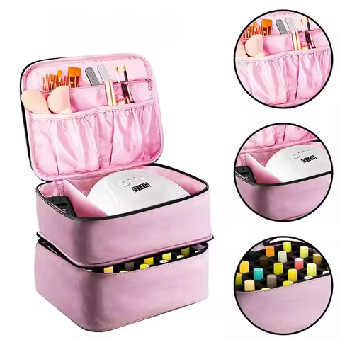 Nail Polish Storage Bag Essential Oil Bag Portable Cosmetic Nail Care Kit Nail Care Tool Storage Box