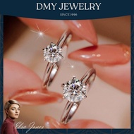 DMY Jewelry แหวนทองแท้ 1กรัม/ทองหลุดจำนำ/ แหวนเงินเเท้ ผญ/ แหวนเพชรของแท้/ แหวนเงิน 925แท้/ แหวนแฟชั่นเท่ๆ/ Moissanite Ring