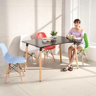 設計款 北歐風簡約120*80cm長桌 餐桌 休閒桌 書桌 工作桌 實木腳 便利 租屋族 公寓 T12080B