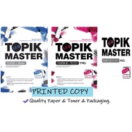 [PRINTED] Topik Master Basic, Intermediate | Topik I & II - with Answers | Topik Korean
