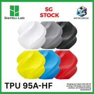 Bambu Lab TPU 95A-HF Filaments for 3D Printers (P1S, X1C,H2D,A1 / Prusa MK3/4 / Creality)