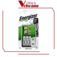 Bộ sạc Energizer Charger kèm 4 pin Ener AA 2000mAh, tự ngắt sạc (CHVCM4) ( Mẫu mới)