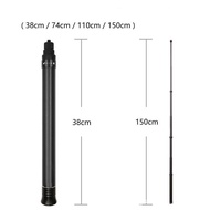 1.5M Ultralight Carbon Fiber Invisible Handheld Selfie Stick Extendable Pole Monopod For Insta360 ONE X2 ONE R Gopro Accessories