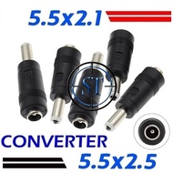 Jack Converter 5.5x2.1 to 5.5x2.5mm DC Plug Socket Connection Adapter Cctv Adapter Connector 2.1x5.5