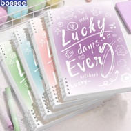 Lucky Paper Changing Notebook 120 Pages, Thick Paper, Convenient Plastic Cuff, A5/B5 Notebook, Horiz