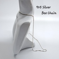 S2867 #925 Silver Necklace (Box Chain) 925 Perak Rantai (Box Chain)