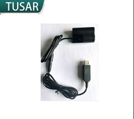TUSAR Dummy Battery With USB Adapter For CANON BP-511A 外接電源供應器(假電池)
