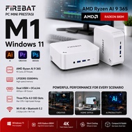 FiREBAT M1 AMD Ryzen AI 9 365 Mini PC 1024GB SSD/32GB RAM Windows11Gaming PC Gaming Computer Desktop