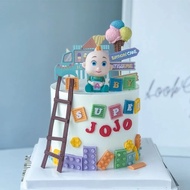 < SJA > JOJO COCOMELON BIRTHDAY CAKE TOPPER DISPLAY JOJO COCOMELON BABY CAKE TOPPER DECORATION/ JOJO