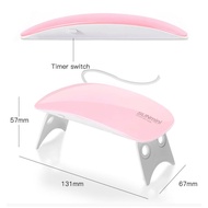 6 LED Mini USB UV Lamp Nail Gel Curing Light or Glue 美甲鼠标灯 迷你USB光疗机指甲油胶烘干机便携烤灯现货