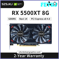 RX5500XT การ์ดจอสำหรับการเล่นเกม8G 8GB GDDR6 128Bit PCI-E 4.0 GPU Radeon Rx5500xt วิดีโอเกมส์8Gb Pla