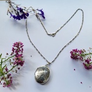 英國1979年純銀盒式相片墜含義大利製費加洛鏈