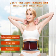 Red & Infrared LED Light Therapy Belt 850nm 660nm Back Pain Relief Belt Weight Loss Machine Waist He