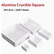 Alumina Crucible Square • 99% Al₂O₃ • 2 pcs/Pack